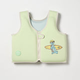 Kids Swim Vest 3-6 Shred Turtle Aqua