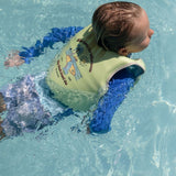 Kids Swim Vest 3-6 Shred Turtle Aqua
