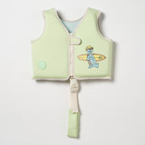 Kids Swim Vest 2-3 Shred Turtle Aqua