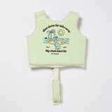 Kids Swim Vest 1-2 Shred Turtle Aqua