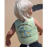 Kids Swim Vest 1-2 Shred Turtle Aqua