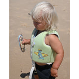 Kids Swim Vest 2-3 Shred Turtle Aqua