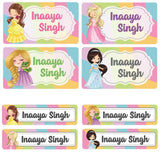 Rectangular Labels - Princess