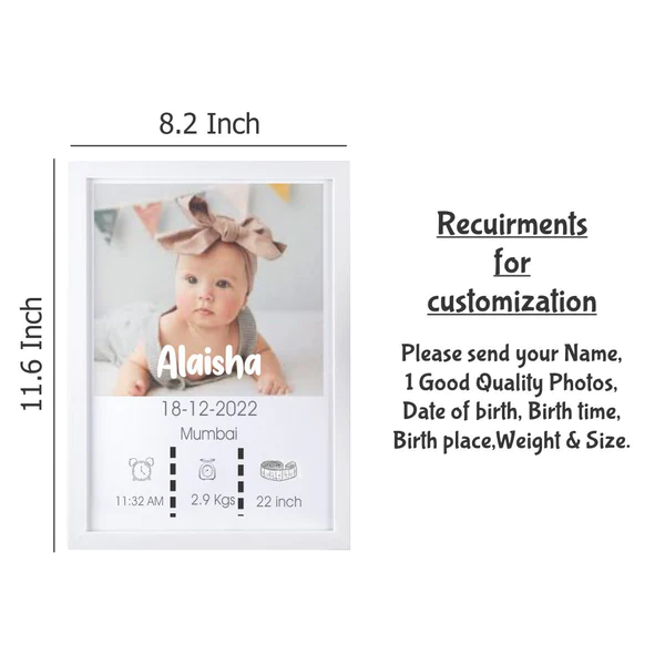 BirthFrame - A Timeless Keepsake for Cherishing Your Baby's Milestones ...