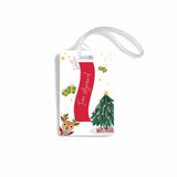 Luggage Tags - Set of 4 - Red Celebration