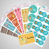 Robot City Name Labels