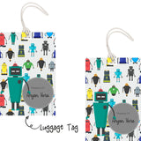 Luggage Tag - Robot Pattern