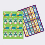 Sticker Sheet - Set of 2 A4 - Robot