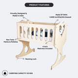 Swen Wooden Rocking Baby Bassinet Oliver