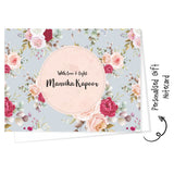 Personalised Gift Notecard - Rose Garden