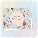 Personalised Gift Notecard - Rose Garden