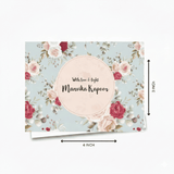 Personalised Gift Notecard - Rose Garden