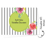Personalised Gift Notecard - Rose
