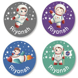 Round Labels - Astronaut Boy