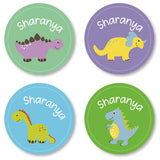 Round Labels - Dino