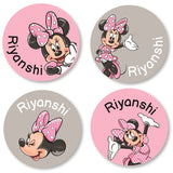 Round Labels - Minnie Mouse