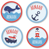 Round Labels - Nautical