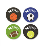 Round Labels - Sports Ball