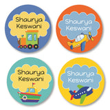 Round Labels - Transport