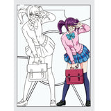 Colour Your Own Manga Book 4 with Manga Colouring Poster for Kids Age 4+