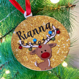 Rudolph Acrylic Printed Tree Ornament