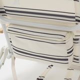 Sunny Life Teal Color Stripes Print Deluxe Beach Chair Casa Fes