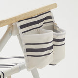 Sunny Life Teal Color Stripes Print Deluxe Beach Chair Casa Fes