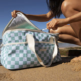 Sunny Life Blue Color Canvas Cooler Bag Jardin Ocean