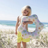 Sunny Life Multicolor Inflatable Kiddy Float Ring Smiley World Sol Sea