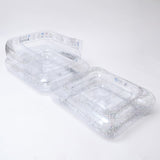 Sunny Life Transparent Color Inflatable Glitter Lilo Chair