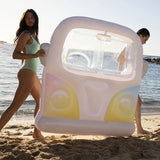 Sunny Life Ombre Color Inflatable Luxe Lie-On Float Camper
