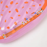 Sunny Life Pink Color Inflatable Luxe Lie-On Float Strawberry Pink Berry