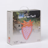 Sunny Life Pink Color Inflatable Luxe Lie-On Float Strawberry Pink Berry