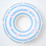 Sunny Life Blue Stripes Inflatable Retro Pool Ring De Playa Stripe