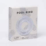 Sunny Life Transparent Inflatable Pool Ring Glitter