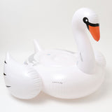 Sunny Life White Color Inflatable Luxe Ride-On Float Swan