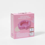 Sunny Life Pink Color Inflatable Backyard Pool Ocean Treasure Rose