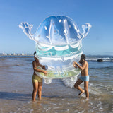 Kids Lie-On Float Burger Boy The Sea Kids Blue-Lime