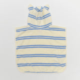 Kids Character Hooded Towel Sid the Seagull Blue Stripe