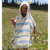 Kids Character Hooded Towel Sid the Seagull Blue Stripe