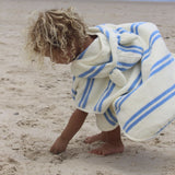 Kids Character Hooded Towel Sid the Seagull Blue Stripe
