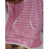 Kids Character Hooded Towel Cotton Candy Pink Stripe