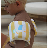 Kids Arm Band Floaties Sid the Seagull Mustard Stripe