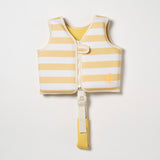 Kids Swim Vest 1-2 Sid the Seagull Mustard Stripe