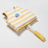 Kids Swim Vest 1-2 Sid the Seagull Mustard Stripe