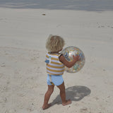 Kids Swim Vest 1-2 Sid the Seagull Mustard Stripe