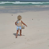 Kids Swim Vest 1-2 Sid the Seagull Mustard Stripe
