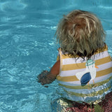 Kids Swim Vest 1-2 Sid the Seagull Mustard Stripe