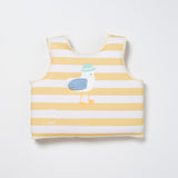 Kids Swim Vest 3-6 Sid the Seagull Mustard Stripe
