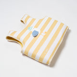 Kids Swim Vest 3-6 Sid the Seagull Mustard Stripe